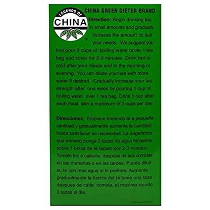 Dieter's 100% Natural Herbal Tea By Uncle Lee's Tea Legends Of China 30 bags of slimming diet drink