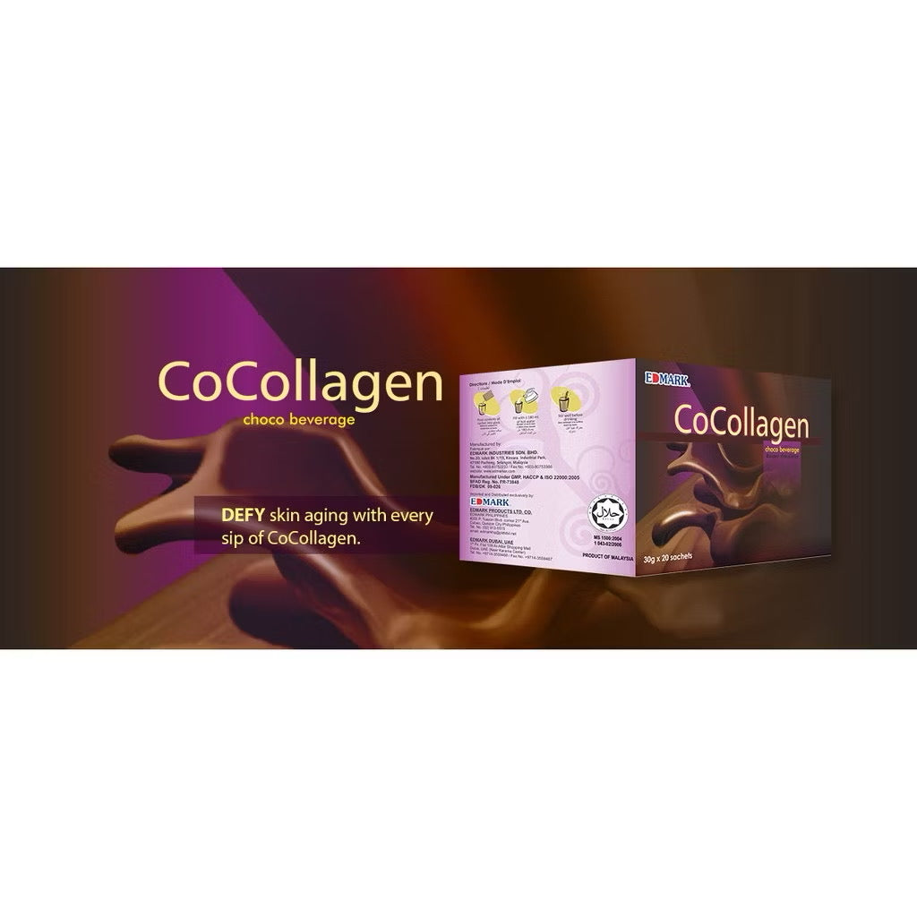 EDMARK COCOLLAGEN Natural Ingredients High Grade Quality Marine Collagen 30 g x 20 sachets