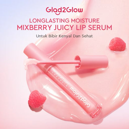 Glad2Glow Mixberry Juicy Lip Serum lip balm Treatment Lip oil Scrub Mask lipstick lipgross lipmask lipmoist skincare