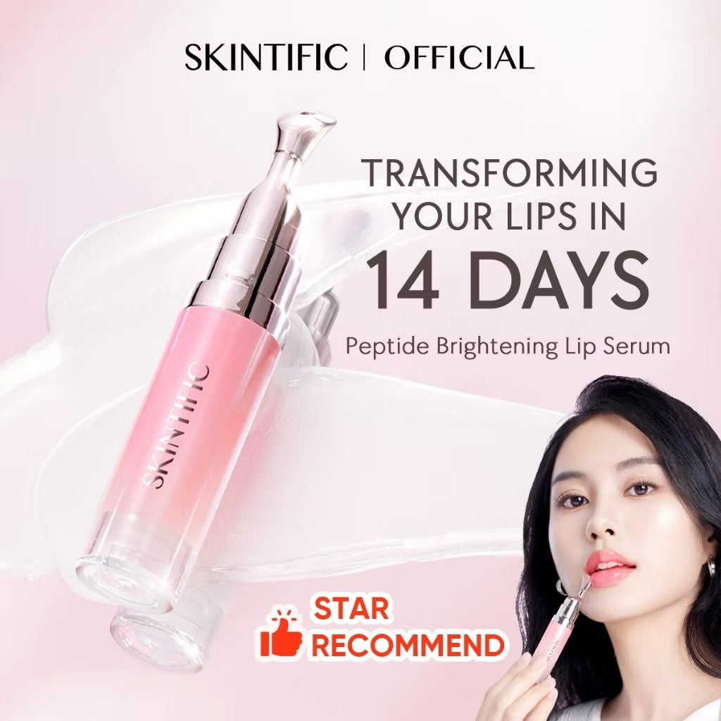 SKINTIFIC Peptide Brightening Lip Serum Brighten Even and Smoothen Lip Balm lip mask lip treatment