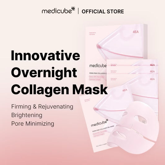 NEW] Medicube PDRN Pink Collagen Gel Mask 4 Pack Bundle