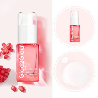 Glad2Glow Pomegranate Niacinamide Power Whitening Serum muka glowing Wajah Brightening Serum 17ml