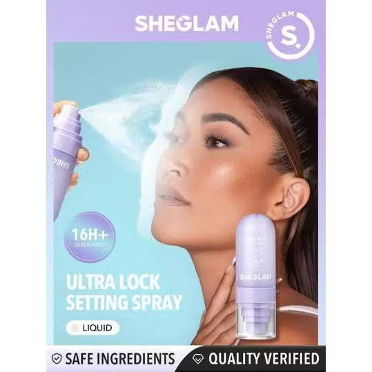 SHEGLAM Lock'D In Setting Spray Mattifying Effect Quick-Drying Long Lasting Makeup Locking Spray Oil-Control Non-Greasy Makeup